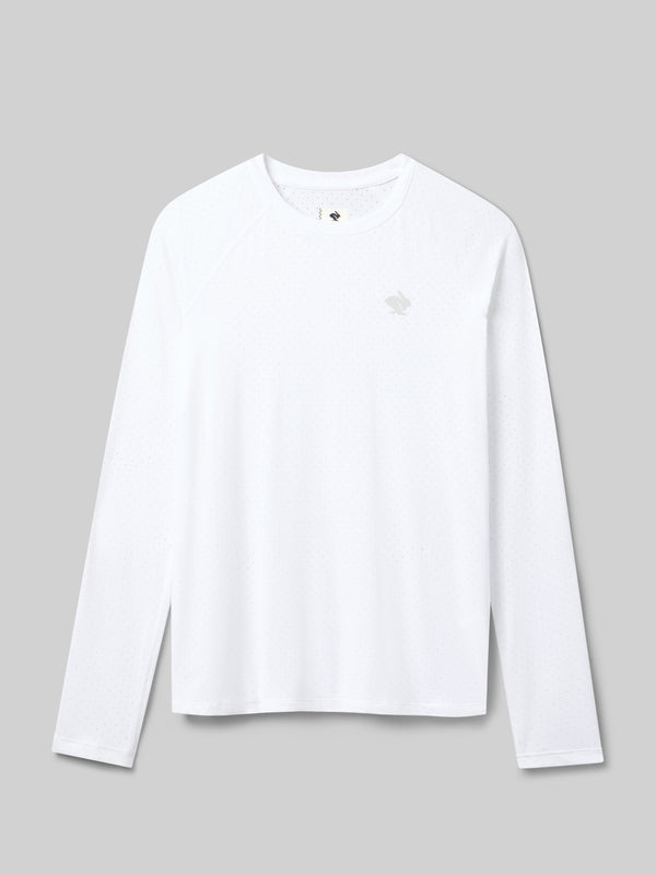 Long Sleeve Workout Top - Ez Tee | Perf ICE LS - rabbit