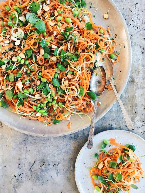 fueled friday: Sweet Potato & Apple Noodle Salad With Miso Dressing