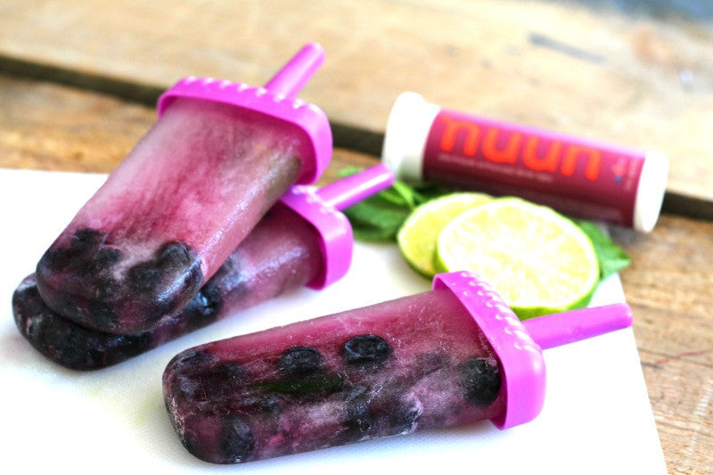 fueled friday: blueberry mint hydration popsicles