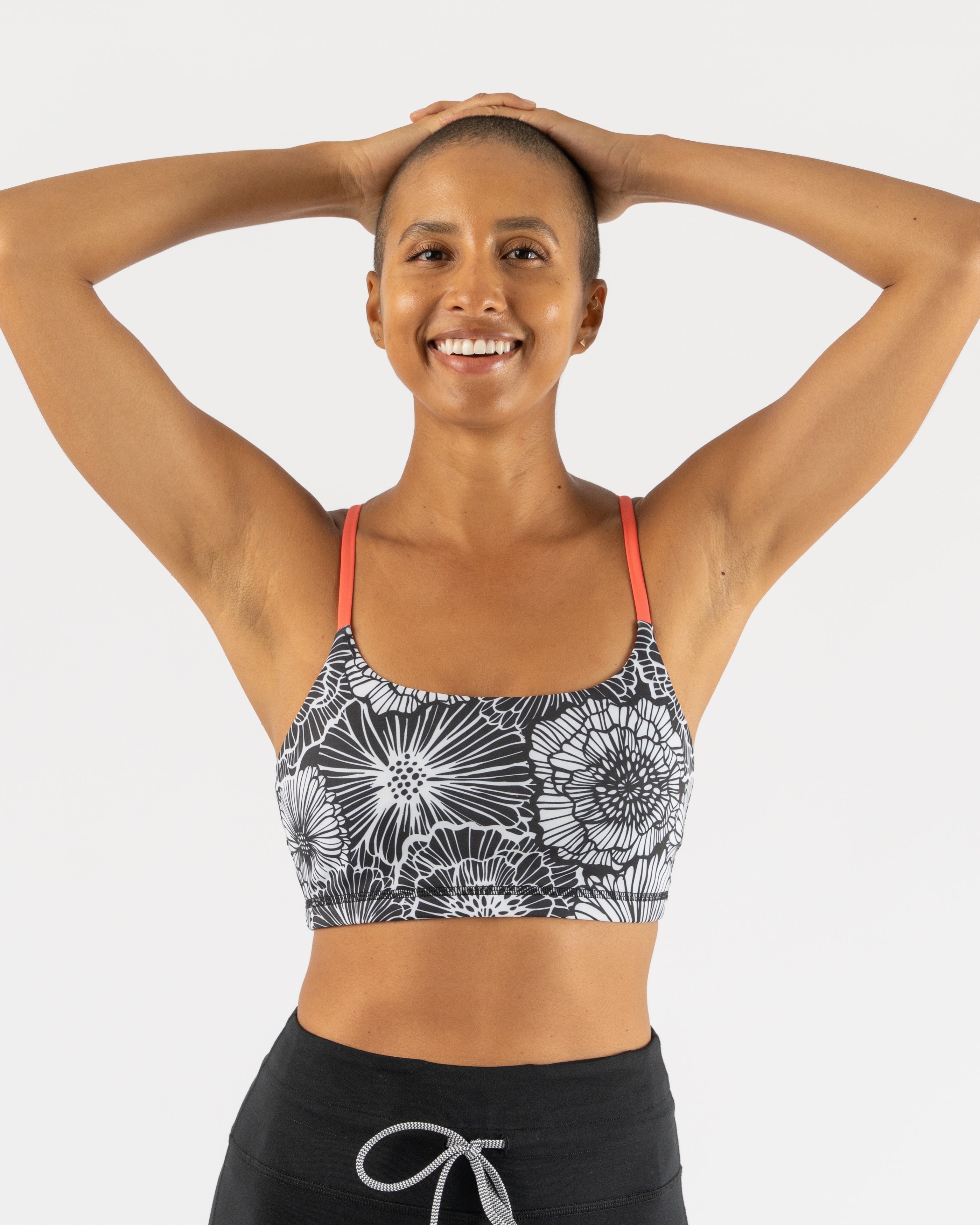 Women's - Fitted Fit Sport Bras or Long Sleeves or Hoodies and Sweatshirts  or Graphics in Pink or White or Orange for Running