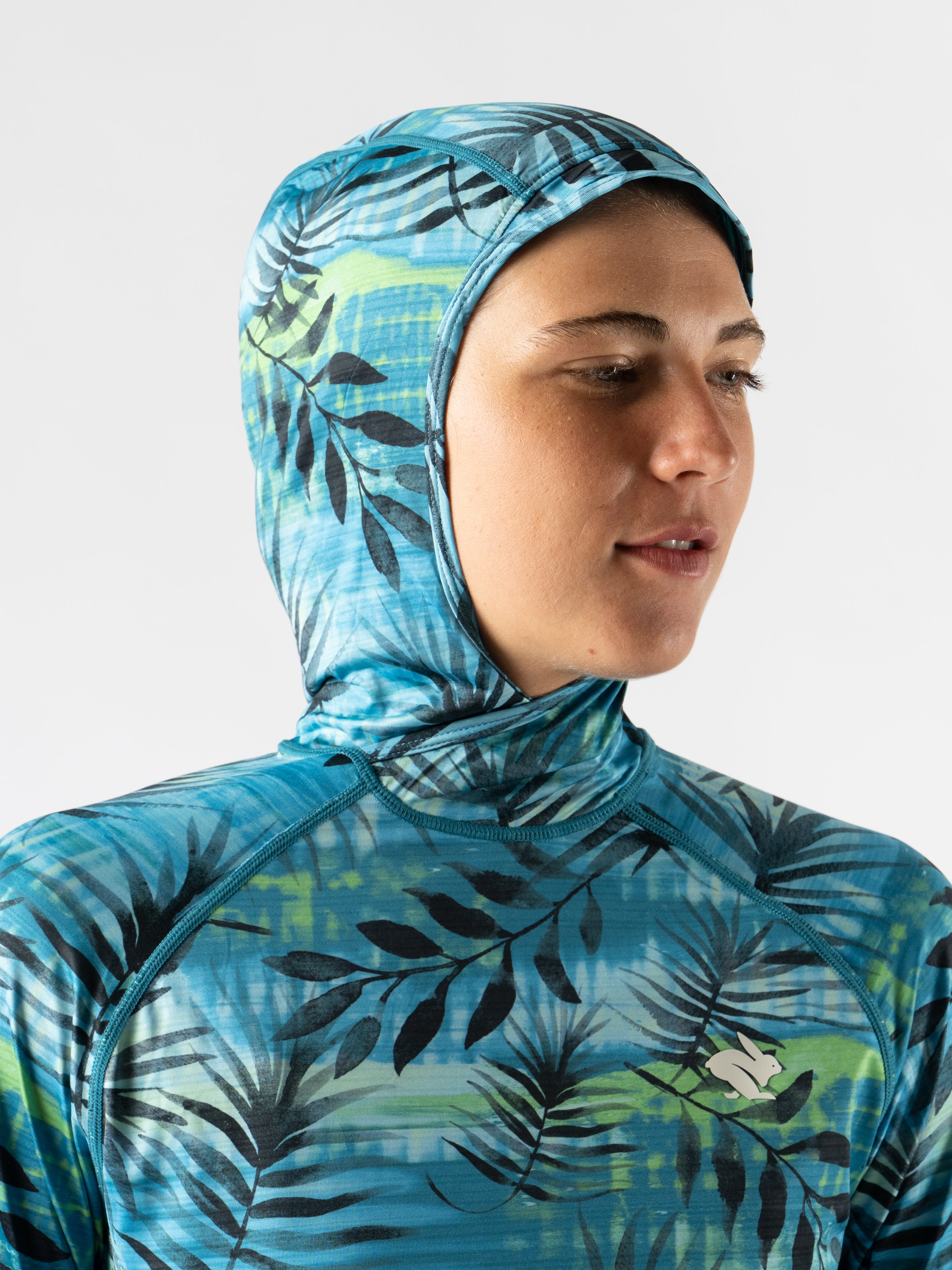 UPF Deflector Sun Protection Running Hoodie rabbit