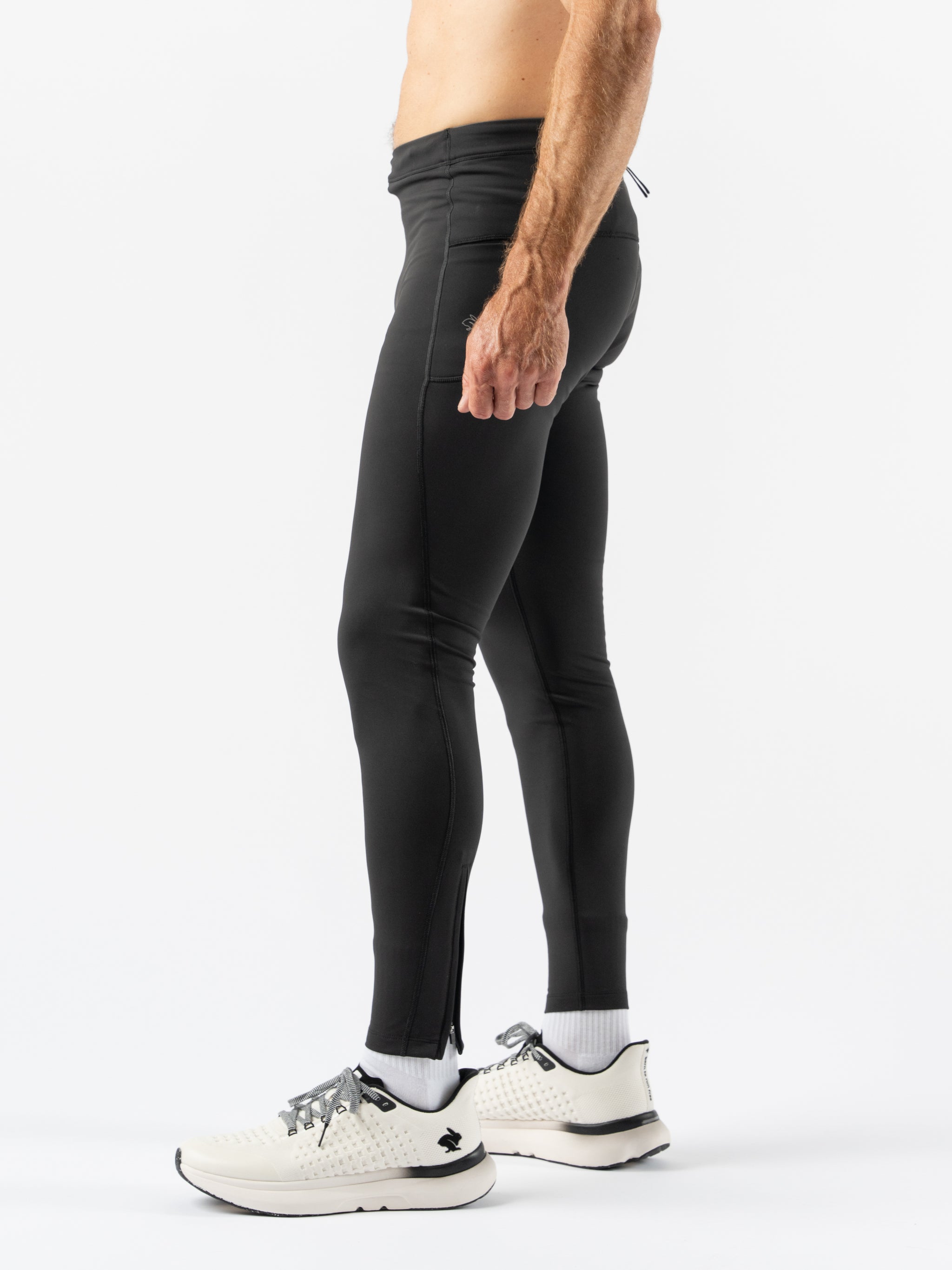 Men's Running Tights - Defroster Pocket Tightz - rabbit