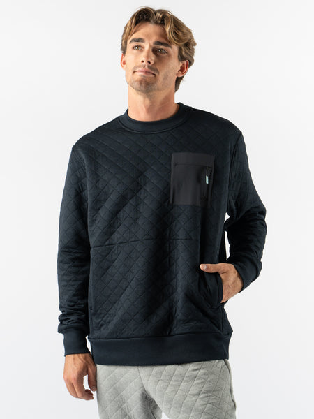 BRIEFING　POKETABLE WIND CREWNECK Down Time Crew - rabbit