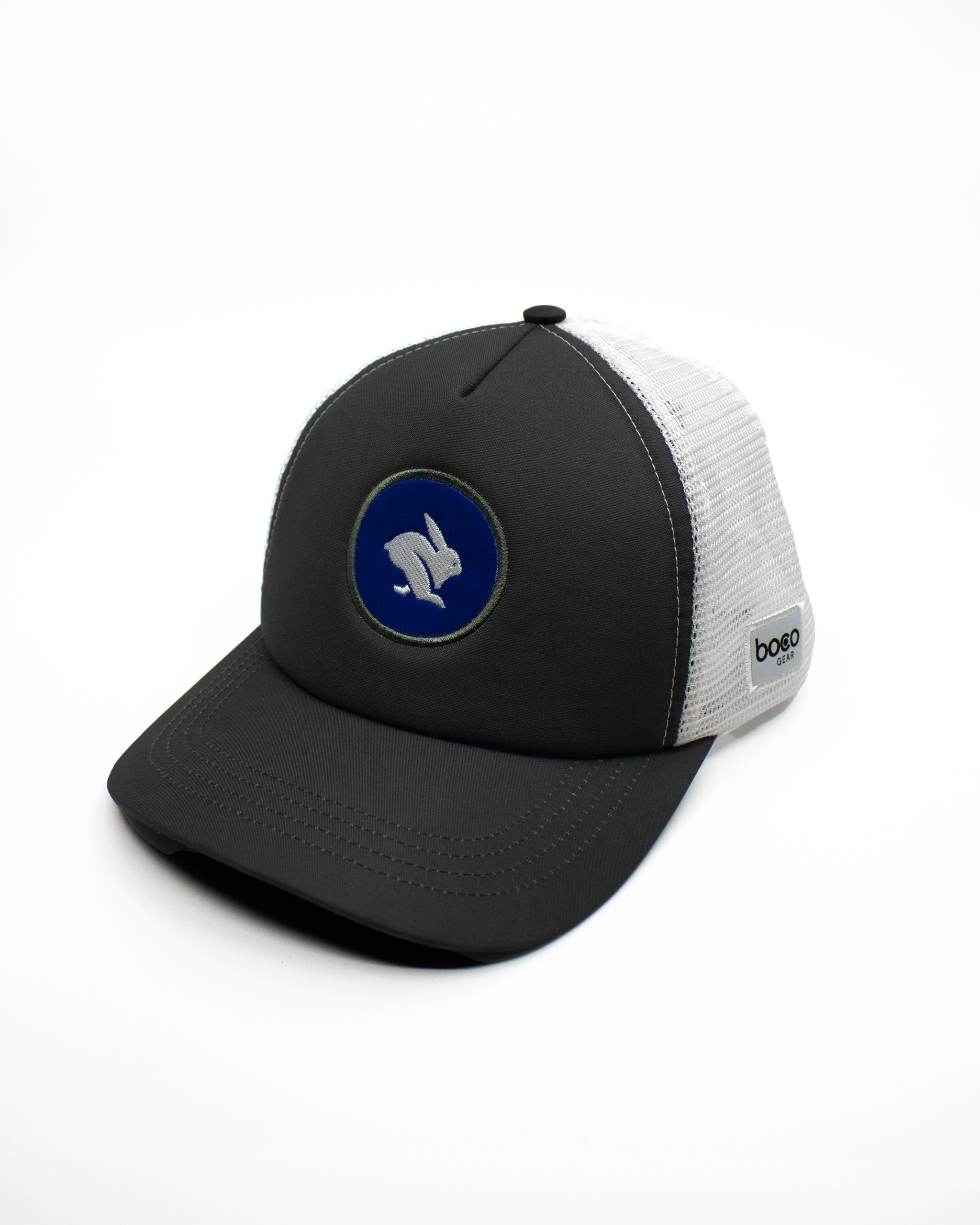 Rabbit Foam Technical Trucker Hat Grey Blue