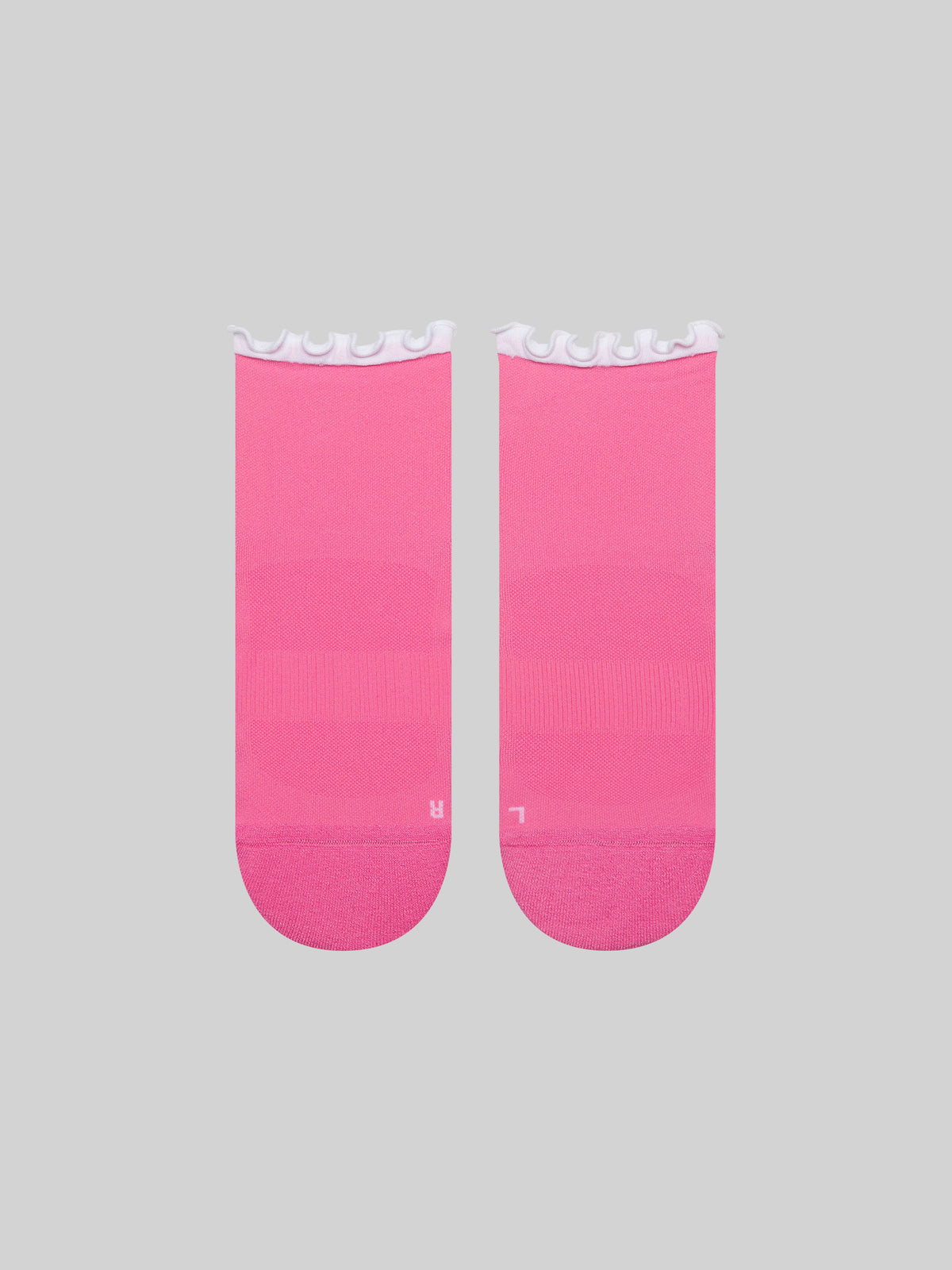 Ruffle Quarter Socks | Light Cushion, image 1 of 8