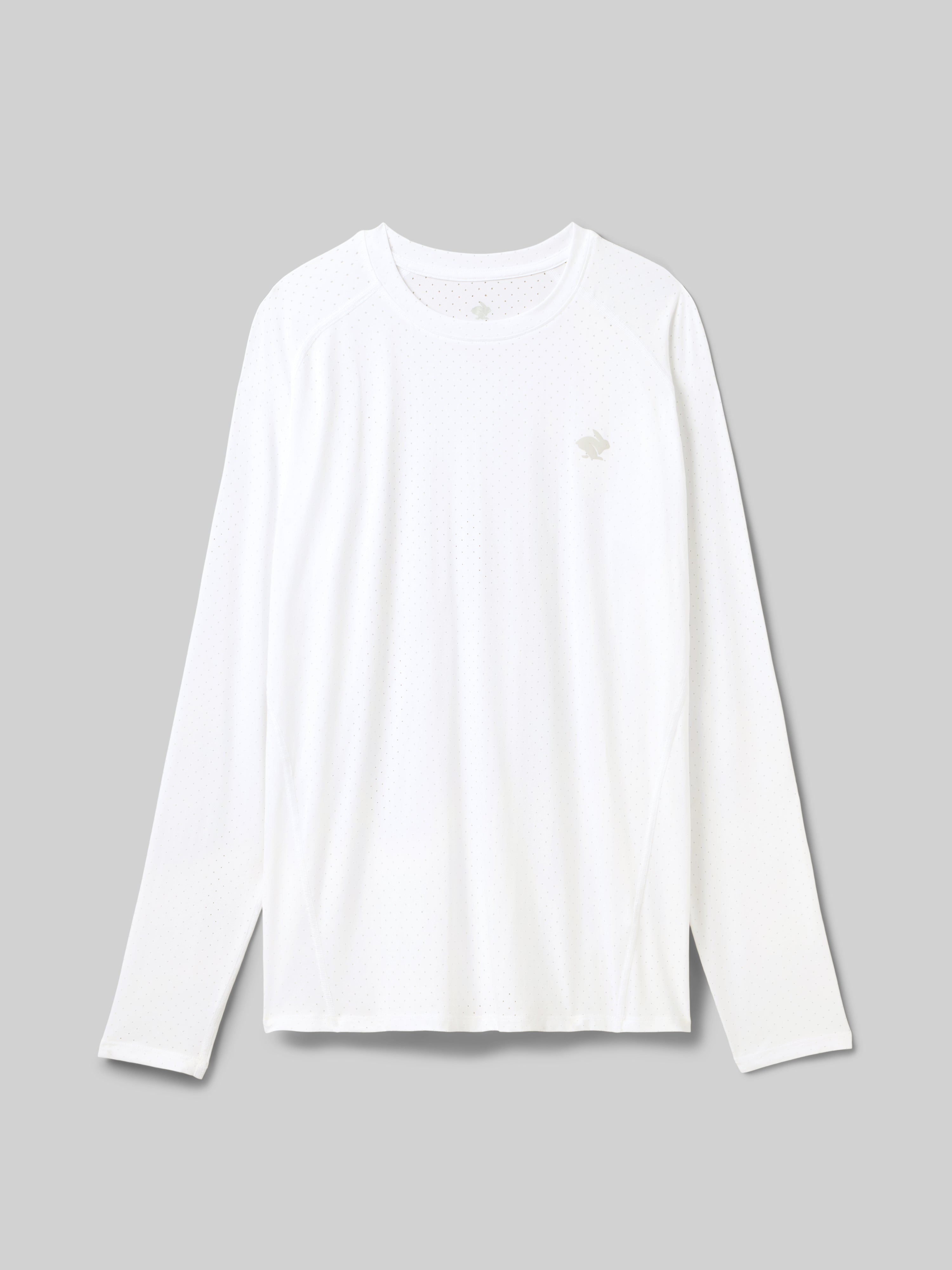 Long Sleeve Workout Top - Ez Tee | Perf ICE LS - rabbit