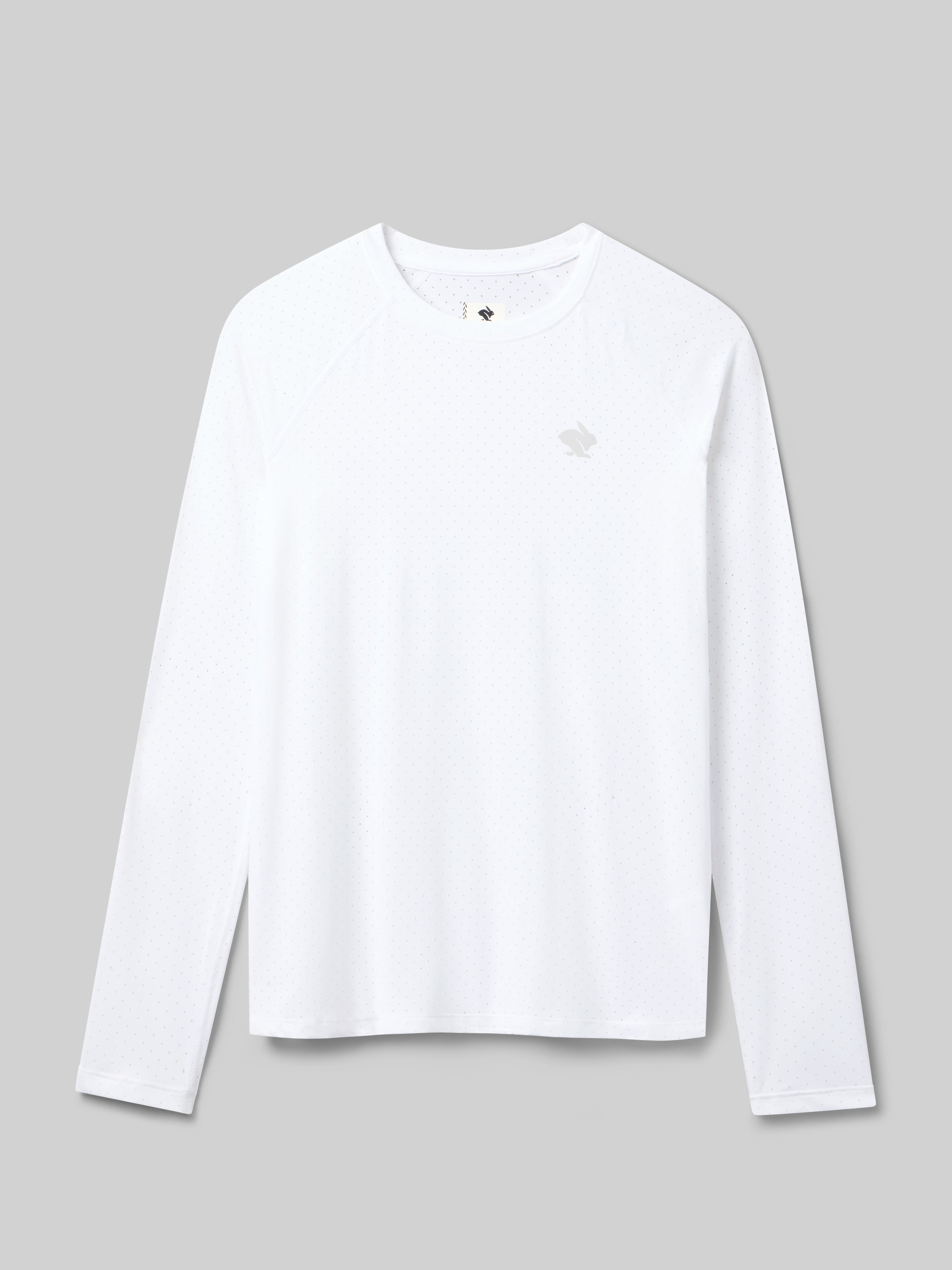 Long Sleeve Workout Top - Ez Tee | Perf ICE LS - rabbit