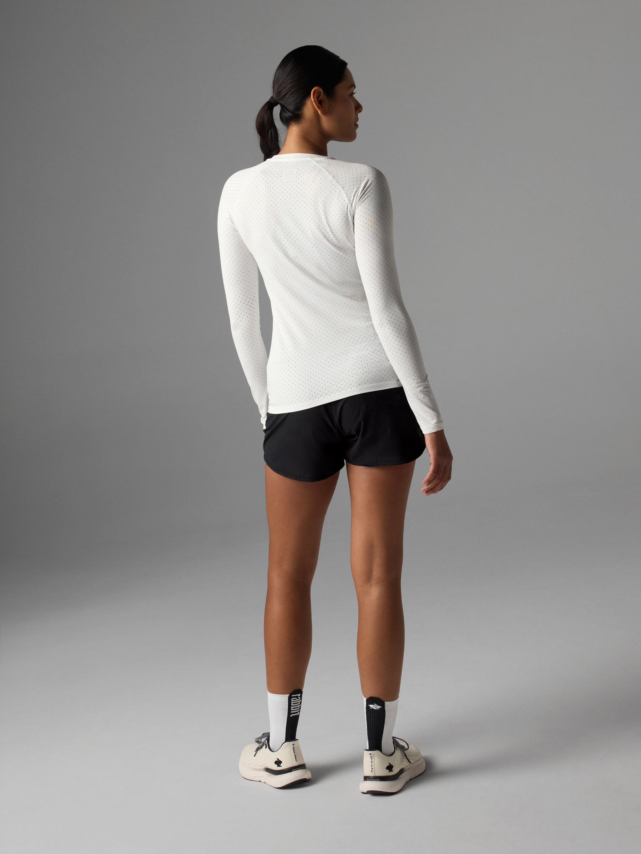 Long Sleeve Workout Top - Ez Tee | Perf ICE LS - rabbit