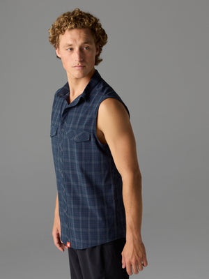 #Color_Dress-Blues-Plaid