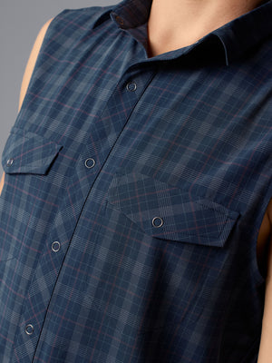 #Color_Dress-Blues-Plaid