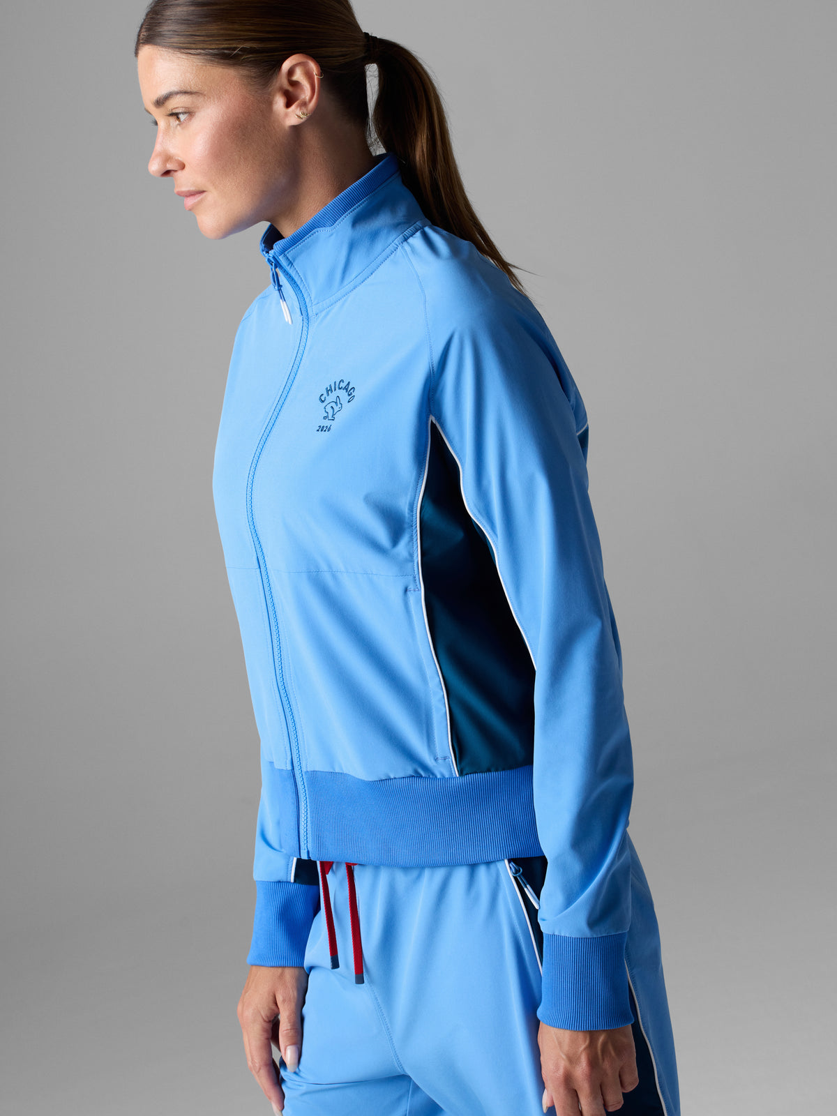 Women's Chaser Track Jacket | Chicago, image 3 of 7