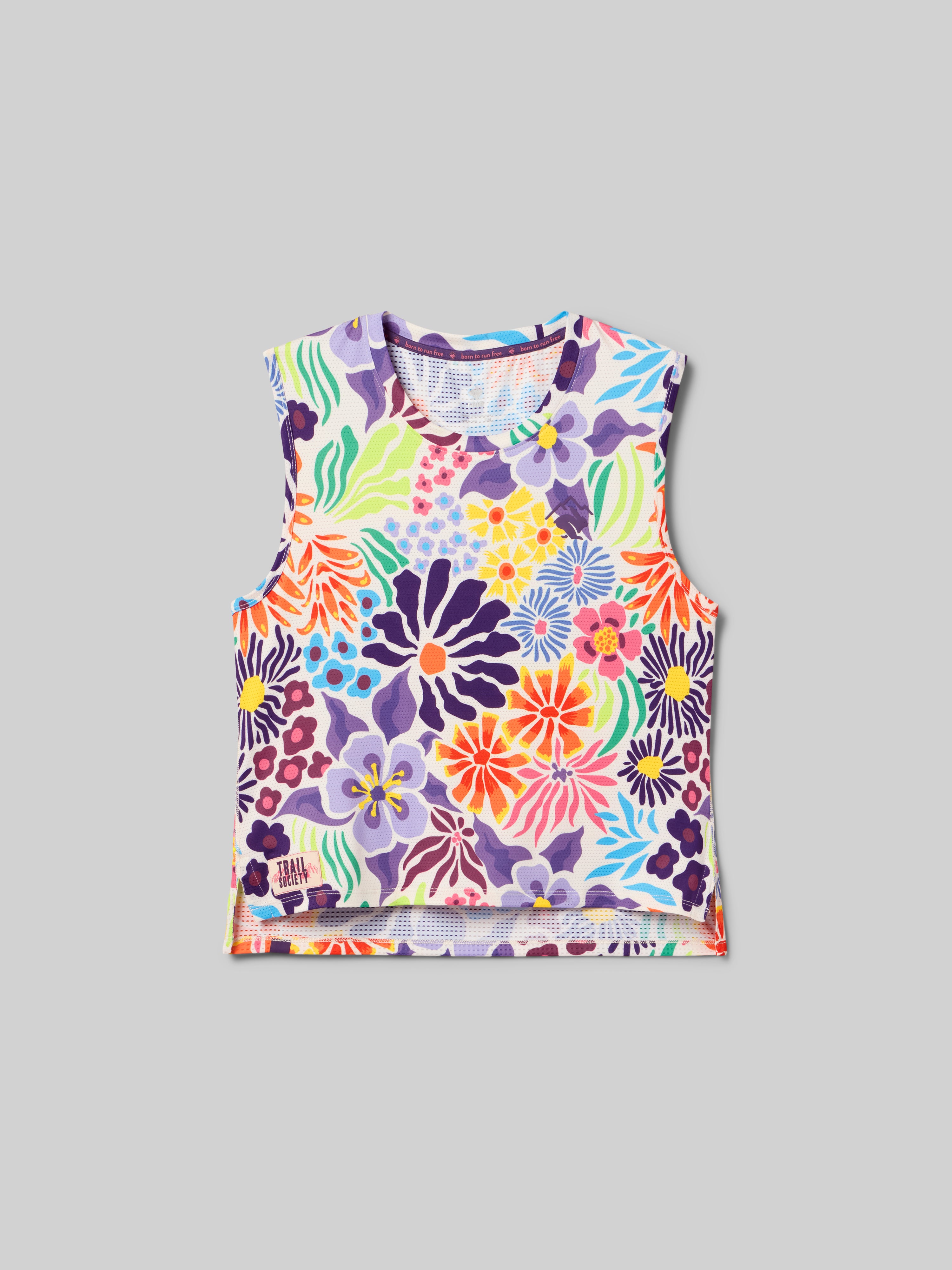 Tempo Muscle Tank Cropped | Trail Society - rabbit