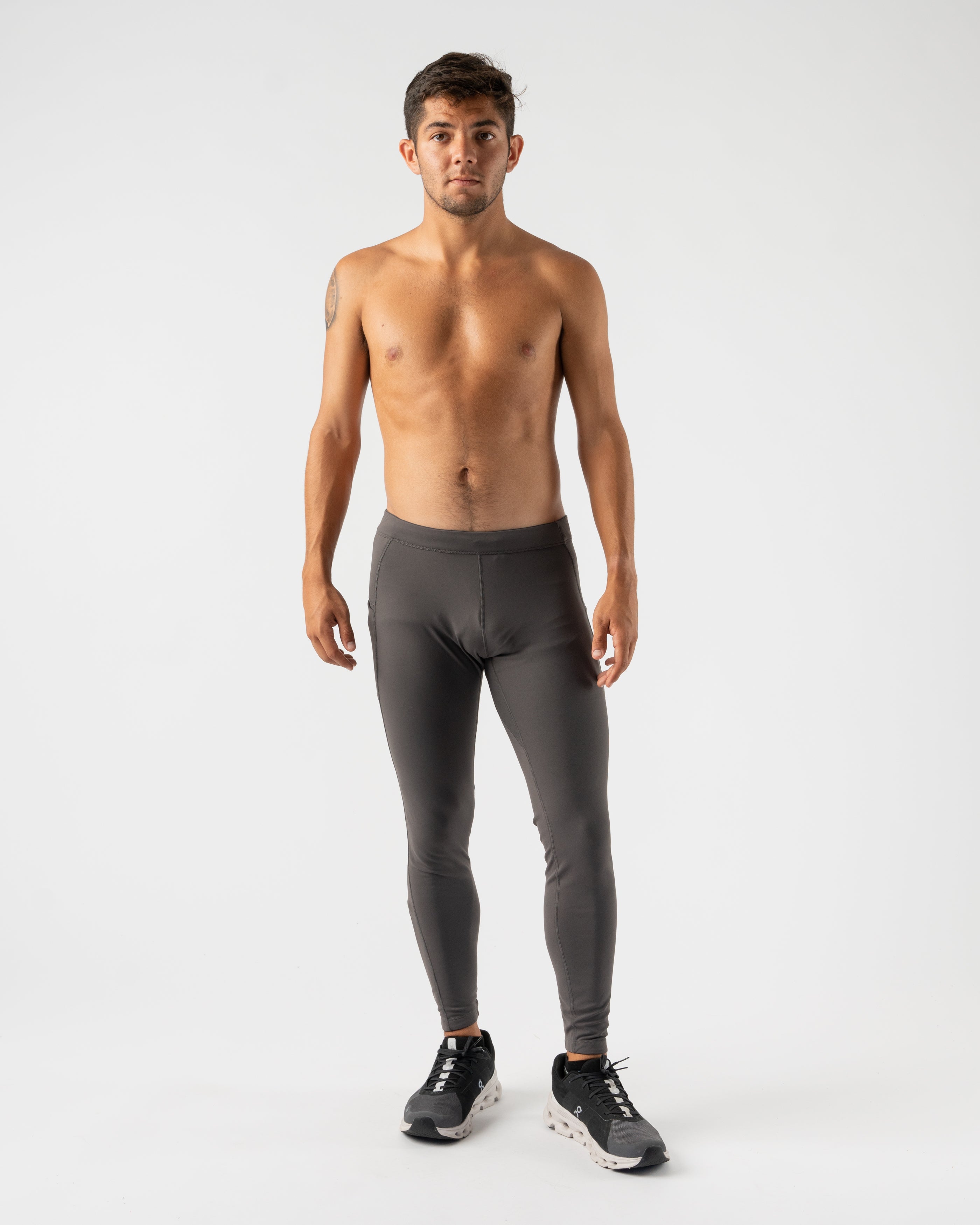 Men's Running Tights - Defroster Pocket Tightz - rabbit